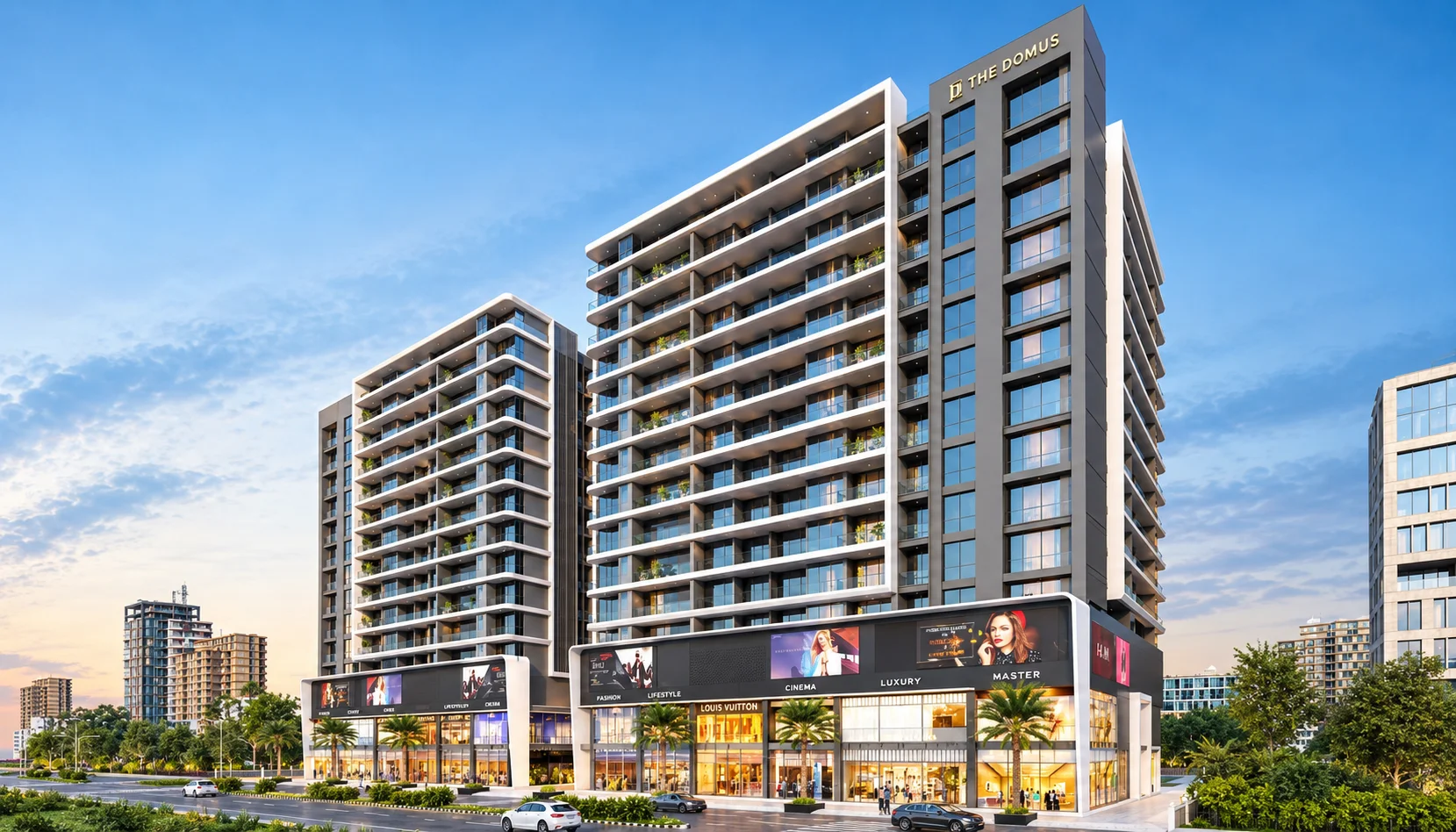 The Domus Sector 2 Kharghar – living-room deck with creek views